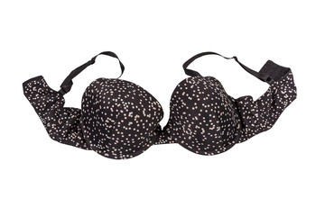 Black bra isolated