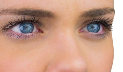 Fototapeta na wymiar Close up of female blue eyes