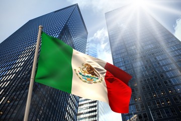 Composite image of mexico national flag