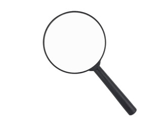 Magnifying glass isolated on white