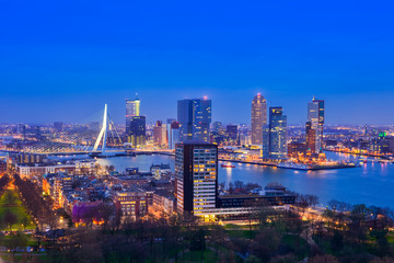 Rotterdam at Twilight from Euromast