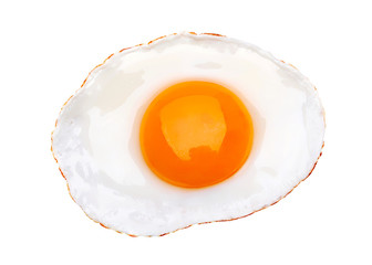 Fried egg isolated