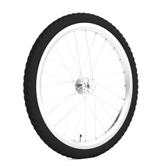 realistic 3d render of bicycle wheel