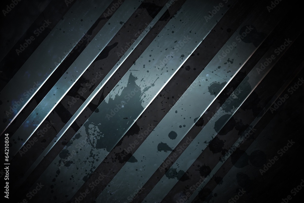 Poster Linear design with paint splashes