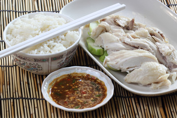 steam chicken with rice