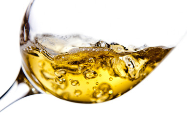 sweet wine isolated  on white background