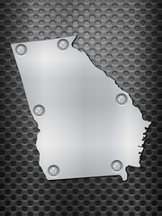 Georgia metal map