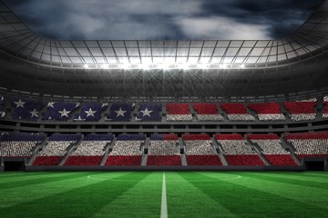 Fototapeta na wymiar Composite image of digitally generated american national flag
