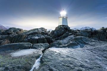 Leuchtturm auf den Klippen