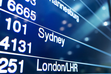 Obraz premium Flight Board