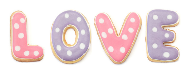 Dotted LOVE Cookies