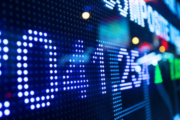 Display of Stock market quotes