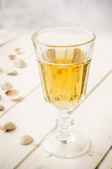 glass of white wine