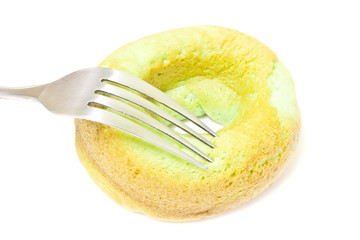 Donut cake pandan