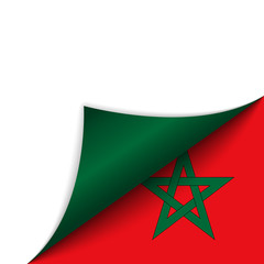 Morocco Country Flag Turning Page
