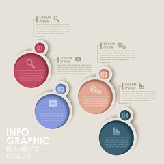 Obraz premium abstract option infographics
