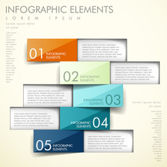 Fototapeta premium abstract origami infographics