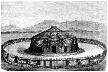 Great Khan's Yurt - 13th century - Yourte de Gengis Khan