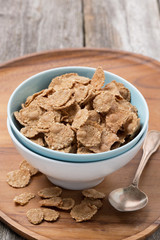 cereal flakes in a bowl