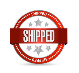 shipped seal illustration design