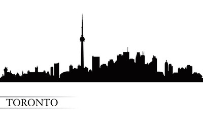 Toronto city skyline silhouette background - 64224832