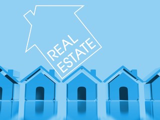 Choose your home 3d conceptual illustration