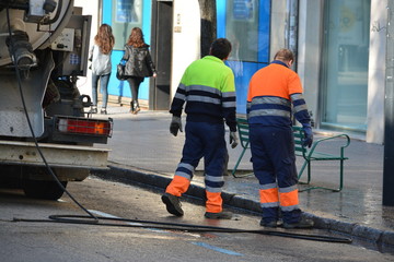 trabajos de mantenimiento y limpieza de calles