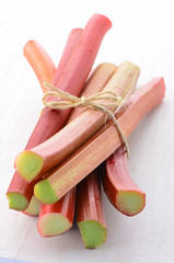 Fresh rhubarb