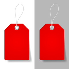 Red price tags