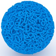 Numbers forming a sphere isolated