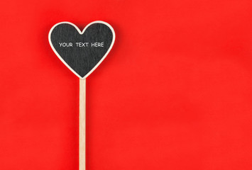 Pointer heart  with space for your text