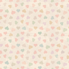 Seamless background with hearts. Vector