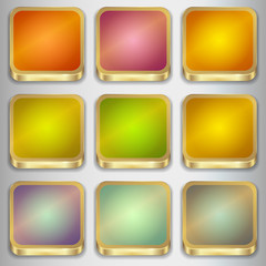 Set of button icons for your design