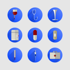 Icons for medicine