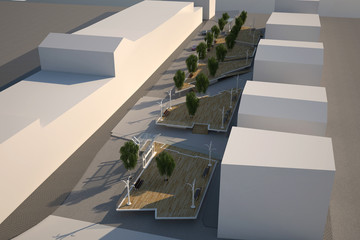 Piazza Progetto Pedane Architettura