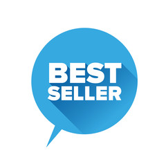 Bestseller sticker. Flat design vector