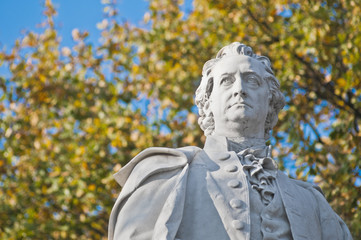 Obraz premium Pomnik Johanna Wolfganga von Goethego w Berlinie, Niemcy