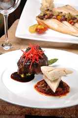 Plated short ribs