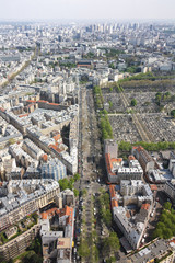 Urban view from high building