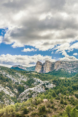 Fototapeta na wymiar Penarroya peak at Teruel, Spain