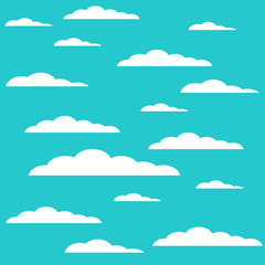 Vector modern cloud design background.