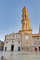 Obraz premium La Seo Cathedral at Zaragoza, Spain