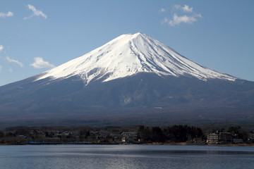 Obraz premium 河口湖からの富士山