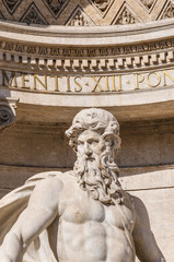 Fototapeta premium Trevi Fountain, the Baroque fountain in Rome, Italy.