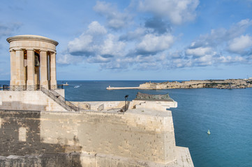 Fototapeta na wymiar Great Siege Memorial in Valletta, Malta