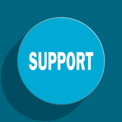 support flat vector icon