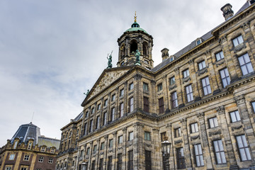 Fototapeta na wymiar Royal Palace in Amsterdam, Netherlands