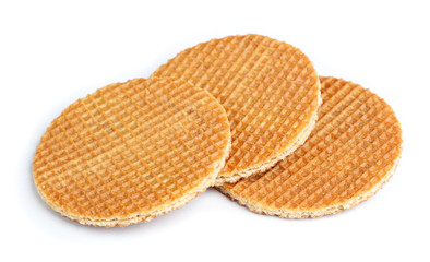 Round ruddy waffles