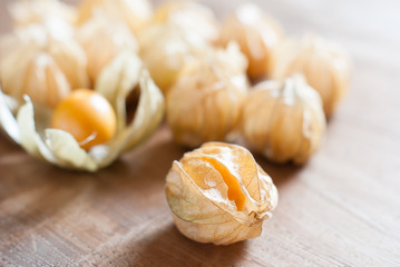 Physalis heap isolated on white