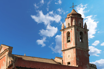 Fototapeta na wymiar Kościół San Giorgio - Tellaro Liguria Włochy